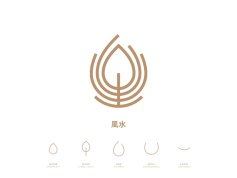 Feng Shui Elements Logo Concept by Oleksandr Tovarkov on Dribbble Elements Logo Design, Zen Logo, Elements Logo, Candle Logo Design, Sky Logo, Feng Shui Elements, Spiritual Logo, Best Logo Maker, Earth Logo