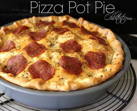 Pizza Pot Pie, Main Dish Casseroles, Pot Pies Recipes, Pot Pies, Pizza Pie, Jolly Rancher, Chicken Pot Pie, Deep Dish, Pot Pie