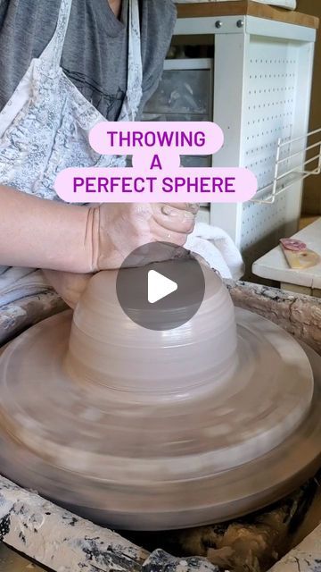 Lyndsey Roberts | Ceramic Arts on Instagram: "Orb tutorials are coming soon!
.
.
.
#orbs #sphere #gardenorb #ceramicsaretrending #potteryartist #potteryarts #ceramicarts #ceramicartworks #processvideo #process #clay #ceramics #ceramicartist #lyndseyroberts #lilacmoonceramics" Ceramic Techniques Tutorials, Sphere Reference, Pottery Sphere, Clay Sphere, Ceramic Sphere, Pottery Tutorials, Beginner Pottery, Diy Ceramic, Ceramic Techniques