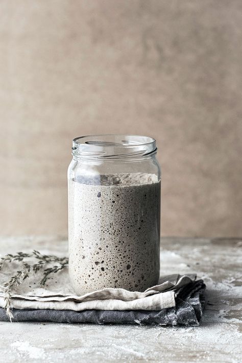 Homemade sourdough starter in a glass jar | premium image by rawpixel.com / Monika Starter Photography, Jar Logo, Gluten Free Sourdough Starter, Gluten Free Sourdough, Sourdough Baking, Inspirational Phrases, Reduce Food Waste, Gluten Free Flour, Sourdough Starter