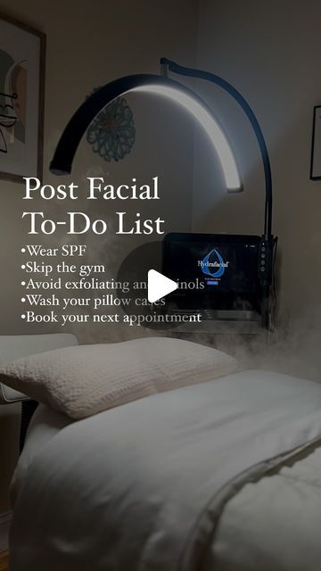 𝙰𝚛𝚒𝚊 𝙼𝚎𝚍𝚒𝚌𝚊𝚕 𝙰𝚎𝚜𝚝𝚑𝚎𝚝𝚒𝚌𝚜 on Instagram: "Extend your facial results with these post-care tips 🤍 

#facial#facials#skin#skincaretips #skinhealth #skincare #hydrafacial #esthetician #aesthetics #aesthetician #facialtreatment #skingoals" Facial Spa Aesthetic, Esthetician Photoshoot Ideas, Facial Esthetics, Spa Stuff, Facial Room, Medical Aesthetician, Reels Ideas, Skin Aesthetics, Hydra Facial