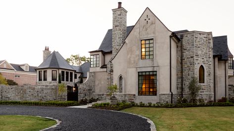 French Normandy | Newberry Architecture French Stone House, Normandy House, Fowler Homes, French Manor, French Country Exterior, Cotswolds Cottage, French Estate, Cottage Style House Plans, French Style Homes