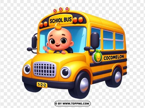 Cocomelon School Bus, Cocomelon Bus, Bus Images, School Bus Clipart, School Bus Drawing, Pinterest Png, Eco Friendly Logo, School Bus Safety, Bus Drawing