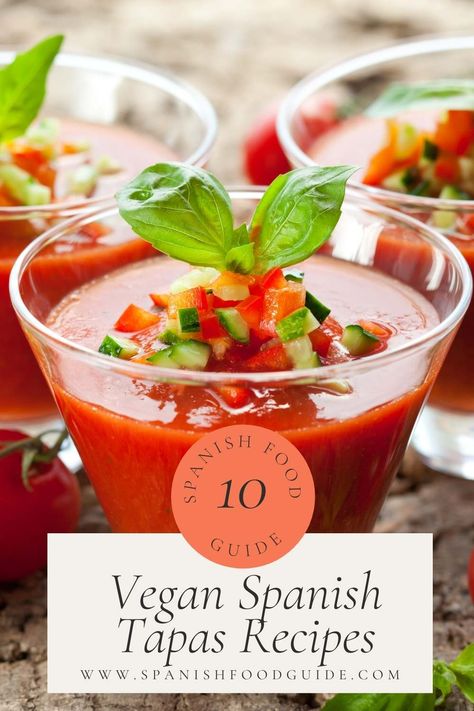 Looking for Spanish vegan tapas recipes to try at home? We have all the best vegan dishes that are perfect as appetizers, side dishes, or a snack of their own. Vegan Spanish Appetizers, Vegan Spanish Tapas, Spanish Tapas Recipes Vegetarian, Vegan Tapas Recipes, Padron Peppers Recipe, Vegan Tapas, Vegetarian Tapas, Vegan Cocktails, Spanish Tapas Recipes