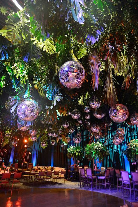 Disco Balls, Disco Ball, Ceiling, Plants