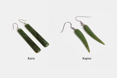 Maori Earrings | Mountain Jade NZ Maori Earrings, New Zealand Mountains, Carved Jewelry, Jade Earrings, Jade Jewelry, The Land, Diamond Studs, Precious Stones, New Zealand