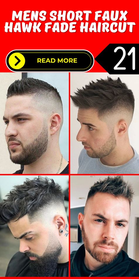 Elevate your grooming routine with the mens short faux hawk fade haircut, a versatile option that adds a touch of sophistication to your overall appeal. Whether you prefer braid tutorials or short hair, these cuts showcase your individuality.Discover the allure of the mens short faux hawk fade haircut, a choice that seamlessly blends classic mohawk elements with modern fades. Whether you're into fauxhawk styles or curly hair, these cuts redefine your fashion statement with confidence. Mens Short Mohawk Hairstyles, Mens Haircut Fohawk Fade, Men’s Faux Hawk Fade, Mens Mohawk Haircut, Short Fauxhawk Fade Men, Women’s Faux Hawk Haircut, High Fade Faux Hawk, Mohawk Styles Men, Mens Faux Hawk Fade Short