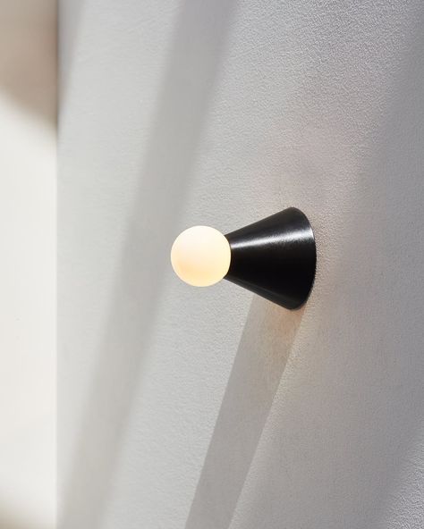 Cone Light - Collection - Michael Anastassiades Michael Anastassiades, Small Wall, Polished Brass, Polished Nickel, Toilet Paper Holder, Led Bulb, Door Handles, Ceiling, Google Search