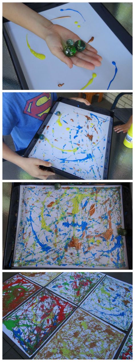 Fun activity for kids - marble painting Marble Painting, Nails 2020, Activity For Kids, Marble Nails, Childrens Crafts, Fun Activities For Kids, Preschool Art, Elementary Art, Summer Crafts