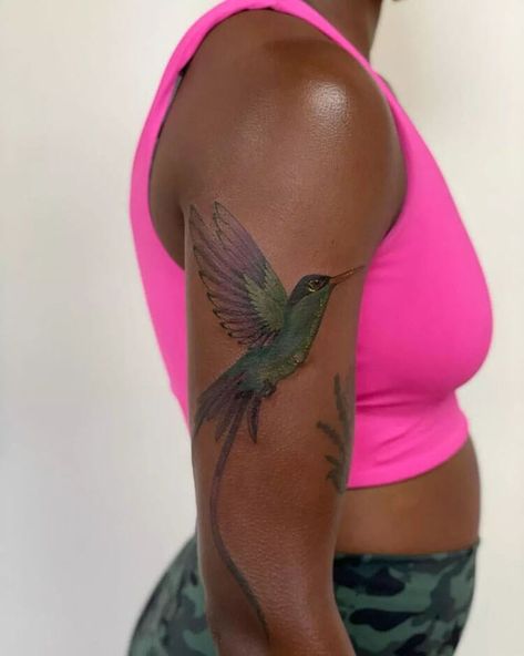 Green Tattoo Ink On Dark Skin, Green Tattoo On Dark Skin, Yellow Tattoo, Dark Skin Tattoo, Purple Tattoos, 16 Tattoo, Green Tattoos, 18th Bday, Blue Tattoo