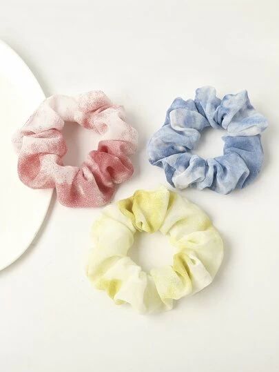 Cool Scrunchies, Tie Dye Scrunchie, Cute Sweatpants Outfit, Bridal Floral Crown, Diy Hair Accessories Ribbon, Cute Sweatpants, Tie Dye Crafts, Rainbow Shoes, Tie Dye Fashion