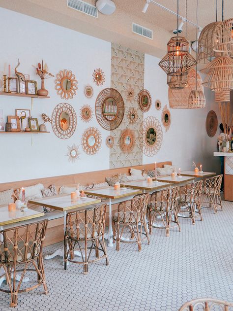 The Dreamiest Amsterdam Restaurant | Erika Carlock | Bohemian lifestyle + design blog Bohemian Restaurant Design, Bohemian Coffee Shop Interior Design, Boho Cafe Design, Boho Coffee Shop Interior Design, Bohemian Cafe Interior, Boho Restaurant Interior Design, Boho Cafe Decor, Boho Cafe Interior, Bohemian Coffee Shop