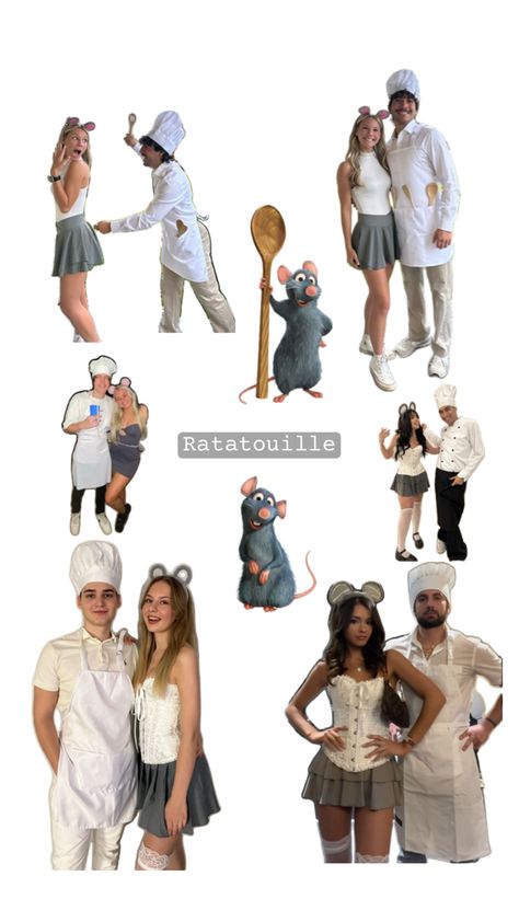 Halloween couples costume ideas Halloween Couples Costume Ideas, Ratatouille Costume, Couples Costume Ideas, Halloween Couples Costume, Halloween Couples, Couples Costume, Pretty Halloween Costumes, Spirit Week, Amazing Cosplay