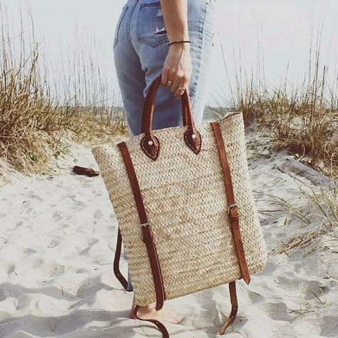 Our French basket backpack will easily become a favorite of yours! Straw Backpack, Summer Backpack, Hipster Backpack, French Market Bag, French Basket, Beach Backpack, French Market Basket, Round Straw Bag, Grocery Market