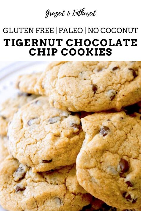 Tigernut Flour Desserts, Easy Whole Food Dinner Recipes, Tigernut Butter Recipe, Paleo Tigernut Flour Recipes, Tiger Flour Recipes, Aip Tigernut Flour Recipes, Tiger Nut Flour Cookies, Tiger Nut Recipes, Aip Cookie Recipe