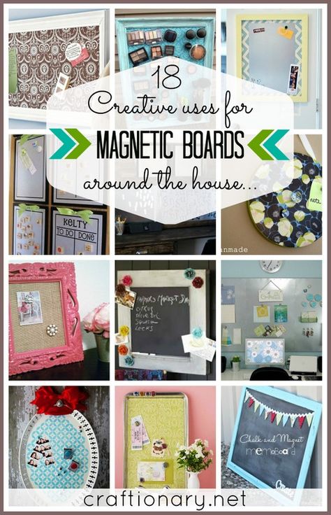 Creative uses for magnetic boards around the house #magneticboards #organizing Cookie Sheet Crafts, Diy Magnet Board, Magnetic Paint, Magnet Boards, Diy Magnets, Magnetic Boards, Rope Projects, Magnet Crafts, Creative Diy Gifts