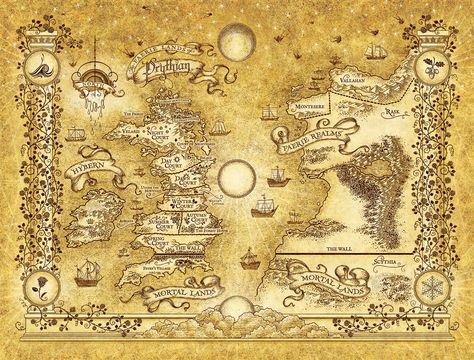 Acotar Map Wallpaper, Acotar Wallpaper Desktop, Throne Of Glass Map, Acotar Map, Acotar Poster, Book Maps, Fantasy Poster, Bar In Casa, Acotar Series