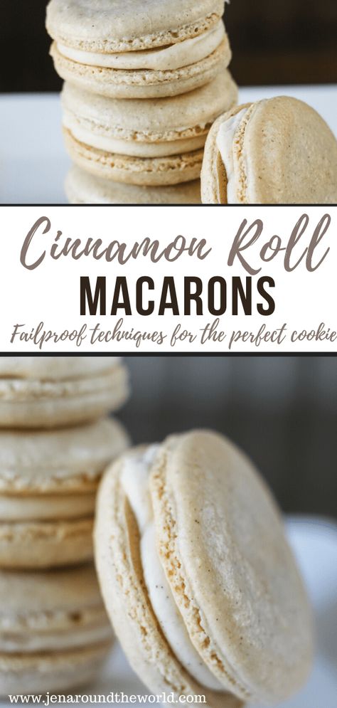 Make Macarons, Macaron Recipes, Macaron Flavors, Macaroon Recipes, Easy Appetizers, Cinnamon Recipes, Macaron Recipe, Perfect Cookie, Homemade Cookies