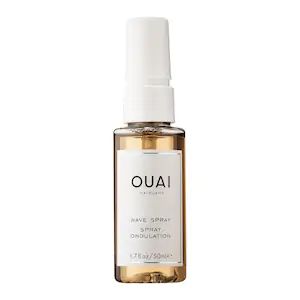 Wave Spray Mini - OUAI | Sephora Ouai Wave Spray, Undone Hair, Ouai Hair, Ouai Haircare, Using A Curling Wand, Wave Spray, Travel Size Toiletries, Hair Mist, Beachy Waves