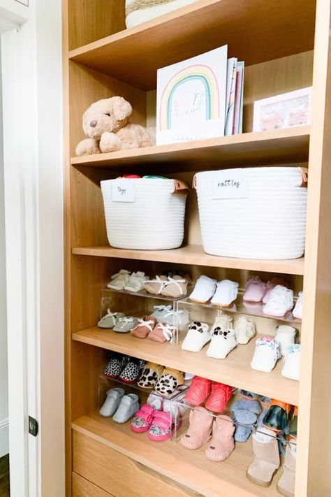 Baby Room Closet, Nursery Closet Organization, Kids Room Murals, Baby Room Themes, Coiled Rope, Nursery Closet, Nursery Room Inspiration, Baby Closet, Nursery Organization