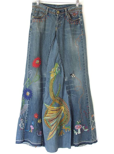 Boho Cottage, Statement Skirt, Hippie Skirts, 70s Boho, Distressed Denim Skirt, Vintage Ralph Lauren, Polo Jeans, Ralph Lauren Denim, Denim Maxi Skirt