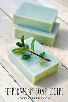 Natural Peppermint S Peppermint Soap Recipe, Bath Boms Diy, Homesteading Tips, Savon Diy, Diy Soap Recipe, Săpunuri Handmade, Peppermint Soap, Cold Process Soap Recipes, Homesteading Diy