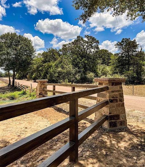 Property Fencing, Ranch Fence, Rock Fence, Farm Fencing, Cedar Fencing, Gated Entrance, Ranch Fencing, Farm Entrance, Ranch Gates