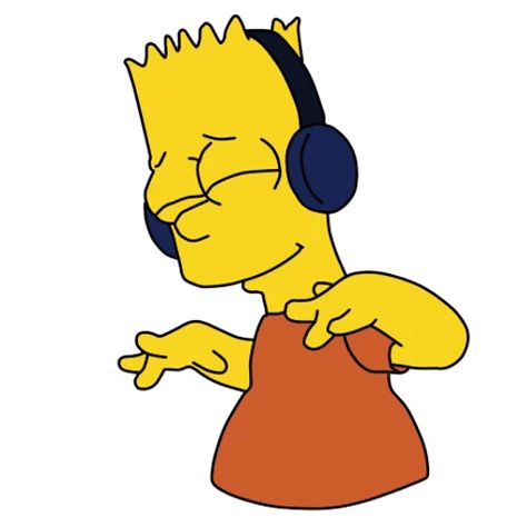 Bart Simpson Listening To Music, Bart Simpson Rap, Music Character, Bart Simpson Art, Simpsons Tattoo, Simpsons Drawings, Simpsons Characters, Listening Music, Simpsons Art