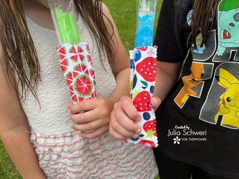 Free Pattern and Tutorial Ice Pop Holders, Popsicle Holders, Ice Block, Beginner Sewing Patterns, Ice Blocks, Ice Pop, Pinking Shears, Jell O, Ice Pops