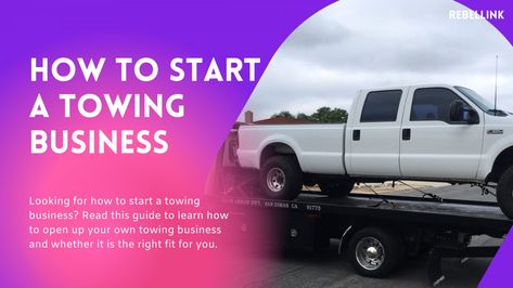 Are you looking at how to start a towing business? Towing services are required to do a consistent bottom line, although modern vehicles are becoming more reliable. Despite this, car wrecks and breakdowns happen, and drivers still need assistance. Success in a tow truck business is dependent on the needs and wants of your particular community. Developing operations in your first single truck and then moving into larger agencies, such as mechanics, vehicle dealerships, government offices, an Open A Business, Tow Truck Driver, Tow Boat, Towing Company, Truck Business, Business Bank Account, Towing Service, Liability Insurance, Opening A Business