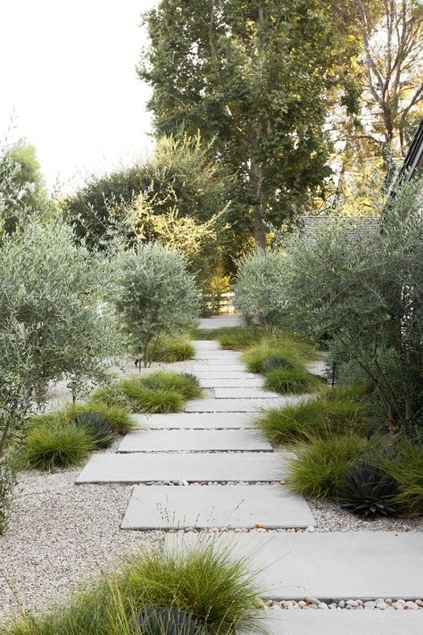 Outdoor Walkway, Gravel Garden, Coastal Gardens, Mediterranean Garden, Native Garden, Yard Design, Garden Landscape Design, House Landscape, Modern Landscaping