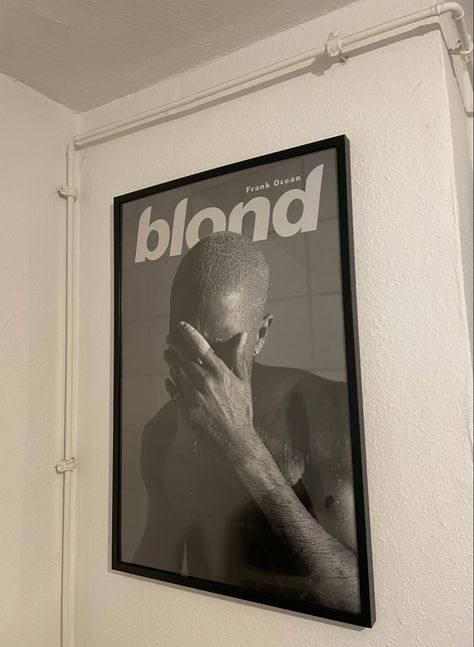 #frankocean #blonde #frankoceanposter #homedecor #albumcoverart #albumcover Blond Album Cover, Record Room Decor, Ocean Decor Bedroom, Mac Book Wallpaper, Hold The Vision, Frank Ocean Poster, Ocean Room Decor, Ocean Bedroom, Record Shelf