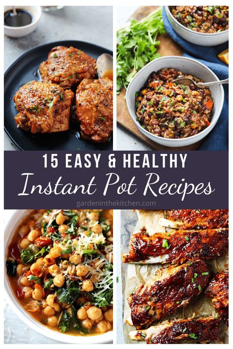 One Pot Instant Pot Meals, Instant Pot Healthy, Garden In The Kitchen, Instant Pot Meals, Healthy Family Recipes, Healthy Instant Pot, Pot Recipes Easy, Healthy Instant Pot Recipes, Instant Pot Soup