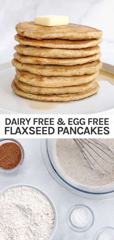 Flaxseed Pancakes, Flax Seed Pancakes, Flax Pancakes, Egg Free Pancakes, Healthy Nutrition Plan, Brown Spots Removal, Dairy Free Eggs, Homemade Pancakes, 140 Pounds