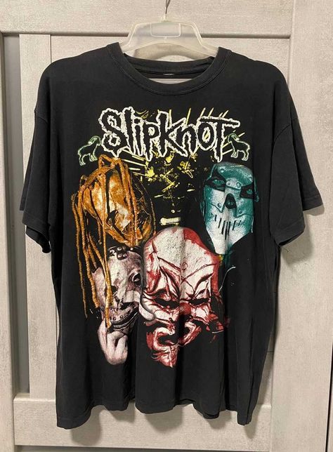 Slipknot Merch, Kawaiicore Outfit, Slipknot Shirt, Man Eater, Boyish Outfits, Grunge Band, Angel Outfit, Rock T Shirt, Digital Closet