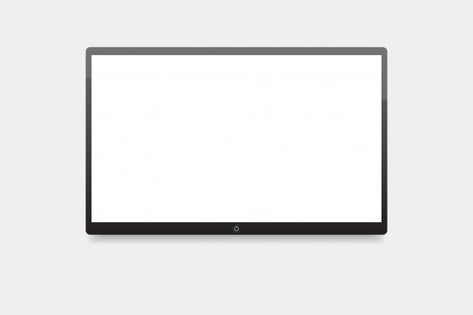 Tv Border, Tv Hanging, Vector Technology, Tv Screen, Led Tv, Screen Tv, Premium Vector, The Wall, White Background