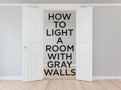 How to Light a Room With Gray Walls — 1000Bulbs.com Blog Light Gray Walls Kitchen, Gray Living Room Paint Colors, Room With Gray Walls, Charcoal Living Rooms, Light Grey Paint, Grey Feature Wall, Warm Grey Walls, Grey Kitchen Walls, Best Gray Paint