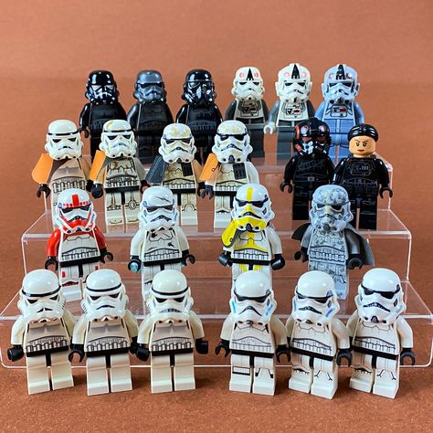 Stormtrooper of Galactic Empire Lego Star Wars Collection Display, Star Wars Collection Display, Lego Displays, Lego Jedi, Lego Stormtrooper, Lego Starwars, Storm Troopers, Lego Display, Clone Troopers