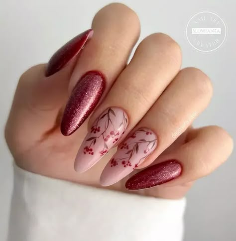 November Nails Fall Acrylic, Cute November Nails, Winter Nails 2023, November Nail Art, November Nails Fall, Nails 2023 Trends, November Nail Designs, Fall Thanksgiving Nails, Black Nails With Glitter