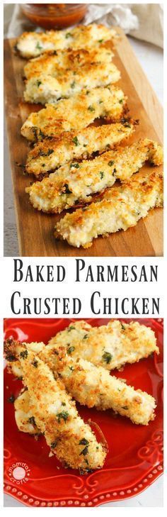 Baked Parmesan Crusted Chicken, Parmesan Crusted Chicken Recipe, Crusted Chicken Recipes, Parmesan Crusted Chicken, Parmesan Crusted, Crusted Chicken, Ayam Goreng, Carb Meals, God Mat