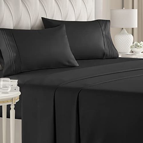 Blue Bed Sheets, Grey Bed Sheets, Black Bed Sheets, Cooling Sheets, Dorm Room Bedding, Queen Size Sheets, Black Sheets, Luxury Bed Sheets, King Size Sheets