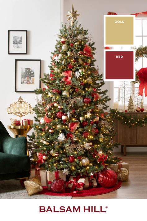 Christmas Tree With Red And Green, Traditional Red Green And Gold Christmas Tree, Red And Green And Gold Christmas Tree, Gold Red Green Christmas Tree, Christmas Tree Green Red Gold, Gold Green Red Christmas Tree, Gold Red And Green Christmas Tree, Christmas Decorations Red And Green, Red Gold Green Christmas Decorations