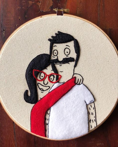 Cate McCleery on Instagram: “This hoop and a few others will be added to my shop on May 4th. Let me know what time works best for you! . . . . #handmade #embroidery…” Contemporary Embroidery, Hand Work Embroidery, Embroidery Top, Bobs Burgers, Thread Painting, Handmade Embroidery, Hand Embroidery Stitches, Modern Embroidery, Embroidery Craft