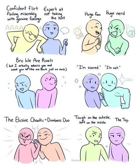 Otp Couple Types, Draw My Squad Couple, Two People On Top Of Each Other Drawing, 6 Person Friend Dynamic, Top And Bottom Relationship, Fave Ship Dynamics, Friendship Types Drawing, Romantic Ship Dynamics, Ship Dynamics Chaotic