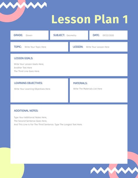 Kindergarten Lesson Plans Template, Bar Graph Template, Lesson Plan Template Free, High School Lesson Plans, Middle School Lesson Plans, Lesson Plan Template, School Lesson Plans, Middle School Lessons, Business Proposal Template