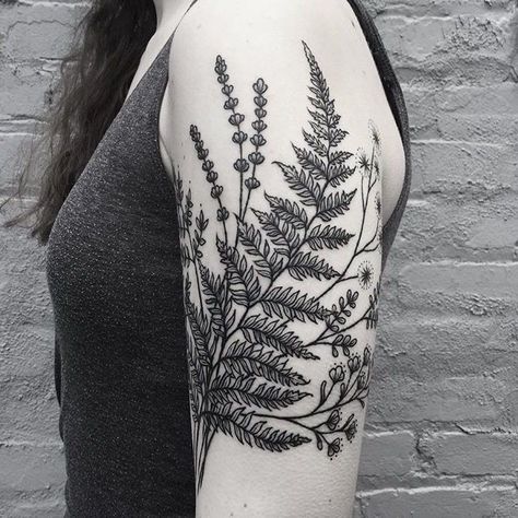 Filler Nature Tattoos, Fern Forearm Tattoo Women, Colonial Tattoos, Floral Greenery Tattoo, Botanical Fern Tattoo, Inner Arm Tattoo Cover Up, Nature Tattoos Aesthetic, Pnw Tattoo Sleeve, Fern Floral Tattoo