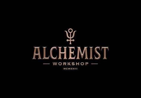 Alchemist Workshop by Dusan Sol on Dribbble Alchemist Workshop, Typeface Logo, Workshop Design, Business Card Branding, Classic Logo, Identity Logo, Modern Logo, Creative Professional, Icon Design