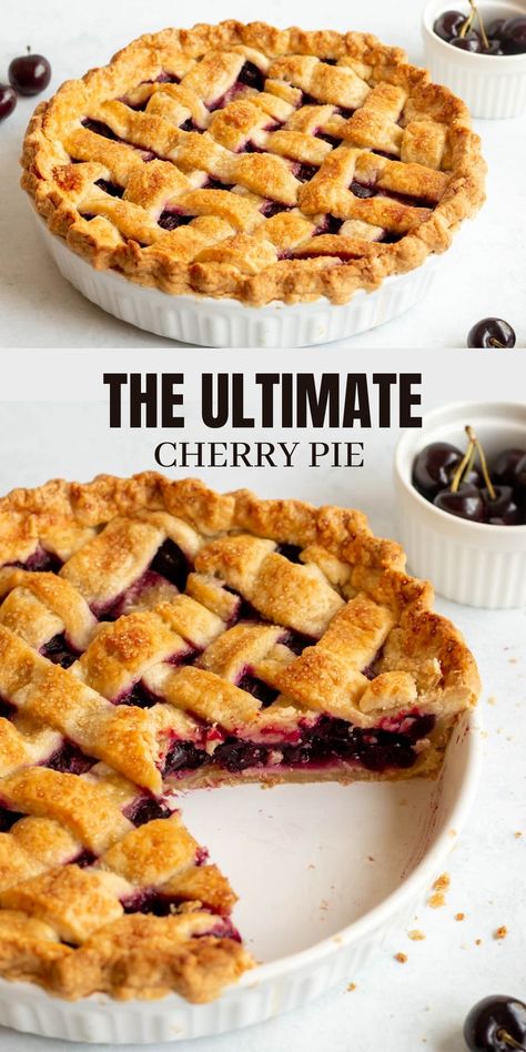 Cherry Pie Christmas, Cherry Pie Thanksgiving, Simple Cherry Pie, The Best Cherry Pie Recipe, Classic Cherry Pie, Cherry Strawberry Pie, Black Cherry Pie Recipe, Cherry Pie From Scratch, Cherry Pie Recipes Homemade