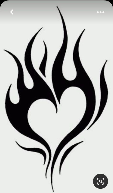 Flame Heart Drawing, Fire Heart Drawing, Heart On Fire Drawing, Heart With Fire Tattoo, Cool Heart Designs, Fire Stencil, Fire Silhouette, Flame Drawing, Heart Flame