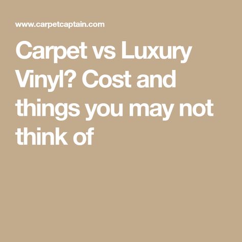 Carpet vs Luxury Vinyl? Cost and things you may not think of Carpet Vs Hardwood Floors Living Rooms, Carpet Vs Vinyl Plank, Carpet Vs Hardwood In Bedrooms, Premium Vinyl Flooring, Living Room Hardwood Floors, Basement Carpet, Basement Reno, Basement Floor, Cheap Carpet